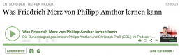 Was Friedrich Merz von Philipp Amthor lernen kann